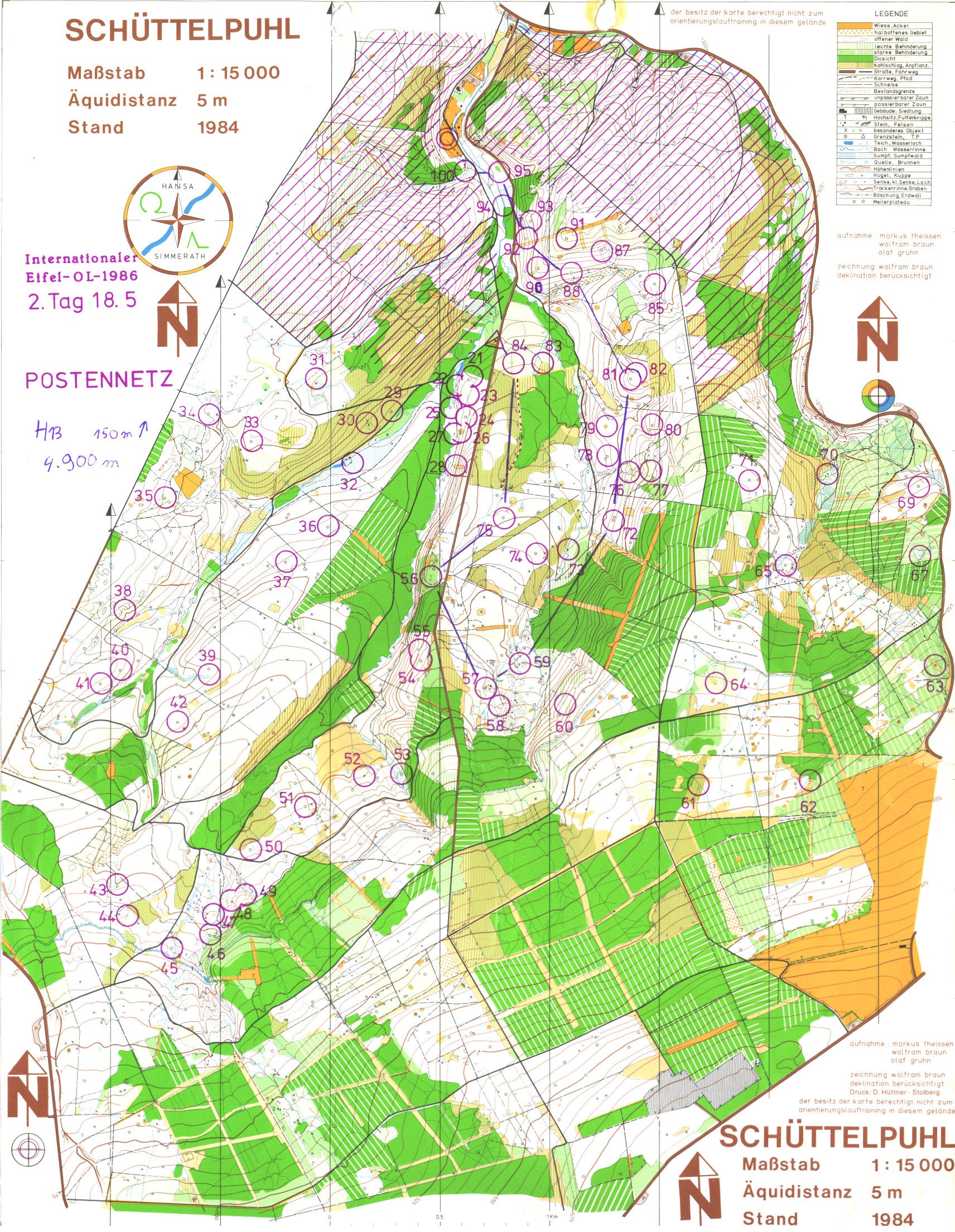 Internationaler Eifel-OL (18.05.1986)