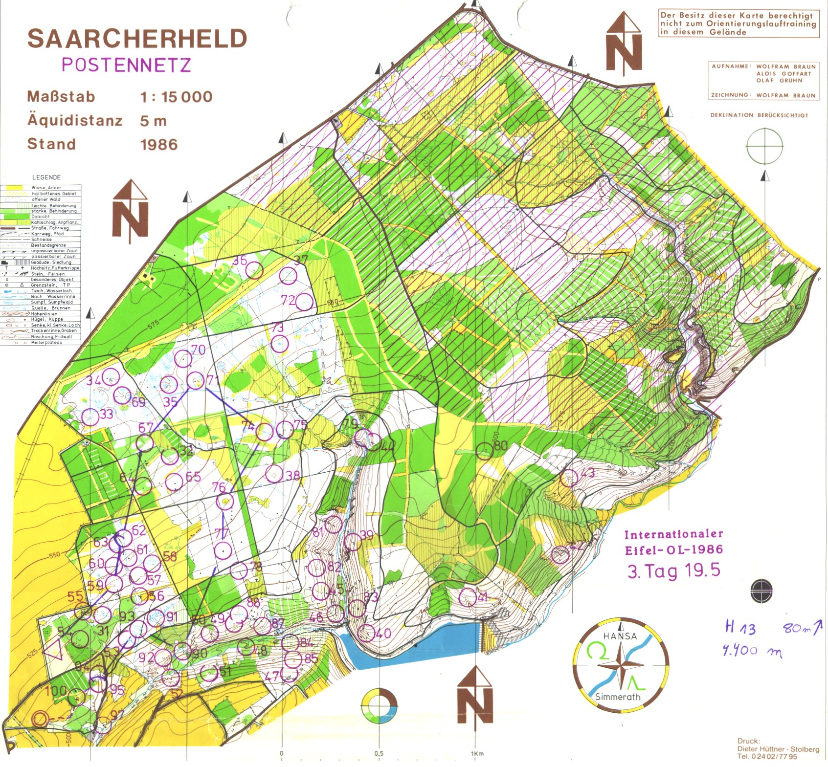 Internationaler Eifel-OL (19.05.1986)