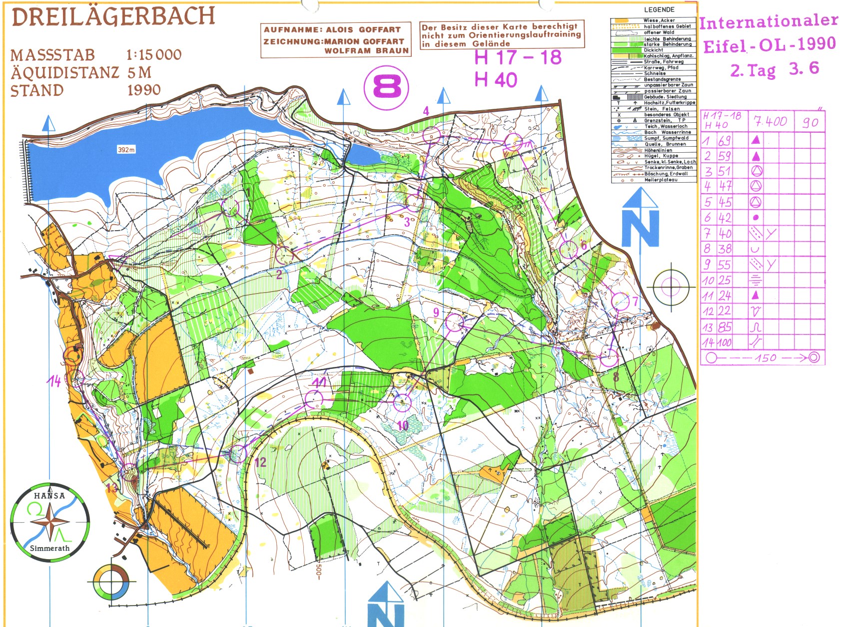 Internationaler Eifel-OL (03.06.1990)