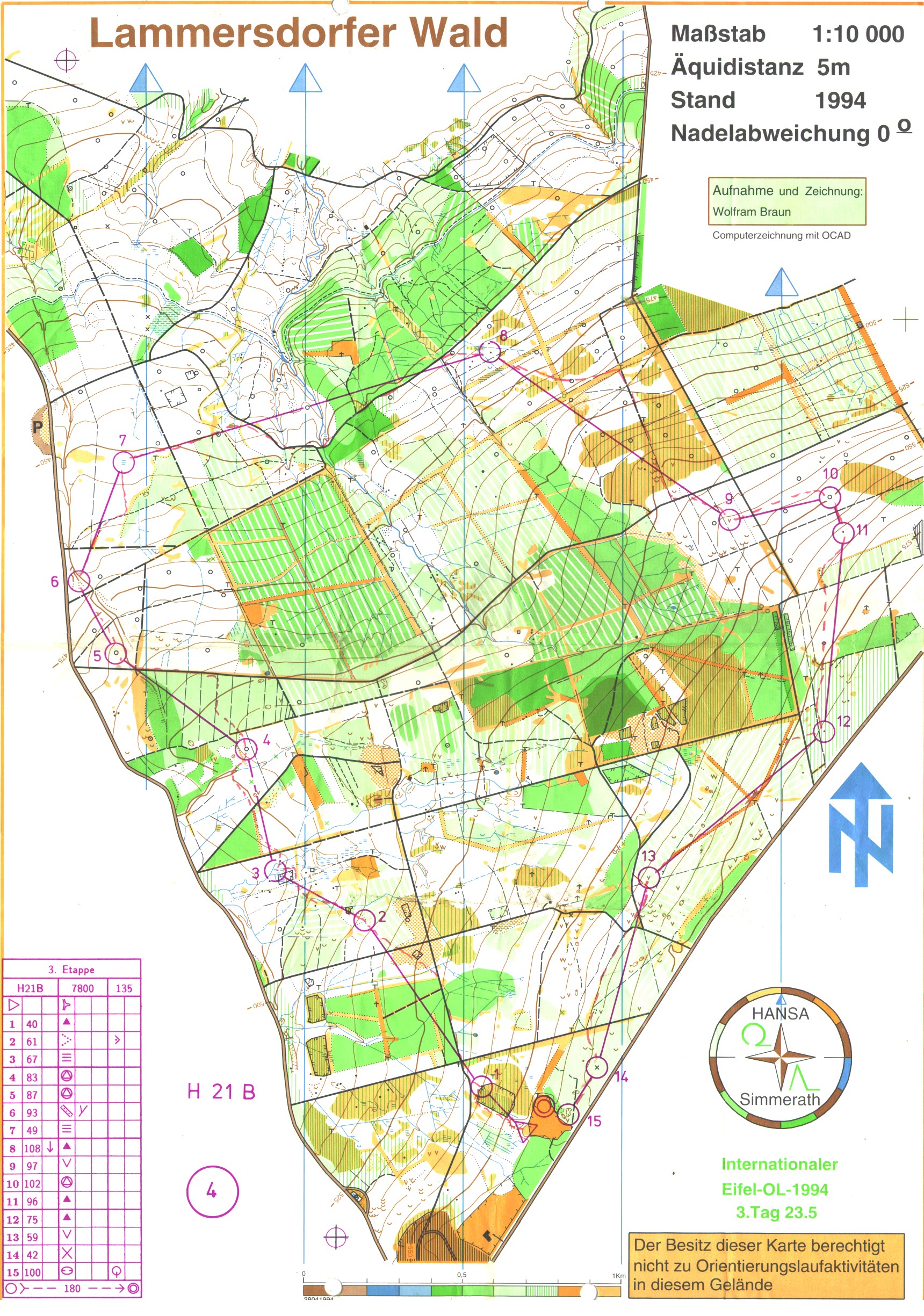 Internationaler Eifel-OL (23.05.1994)