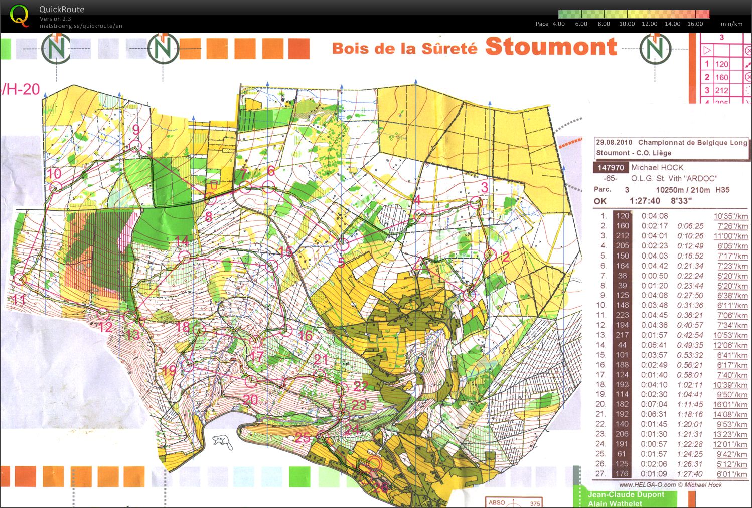 Championnat de Belgique longue distance (29.08.2010)