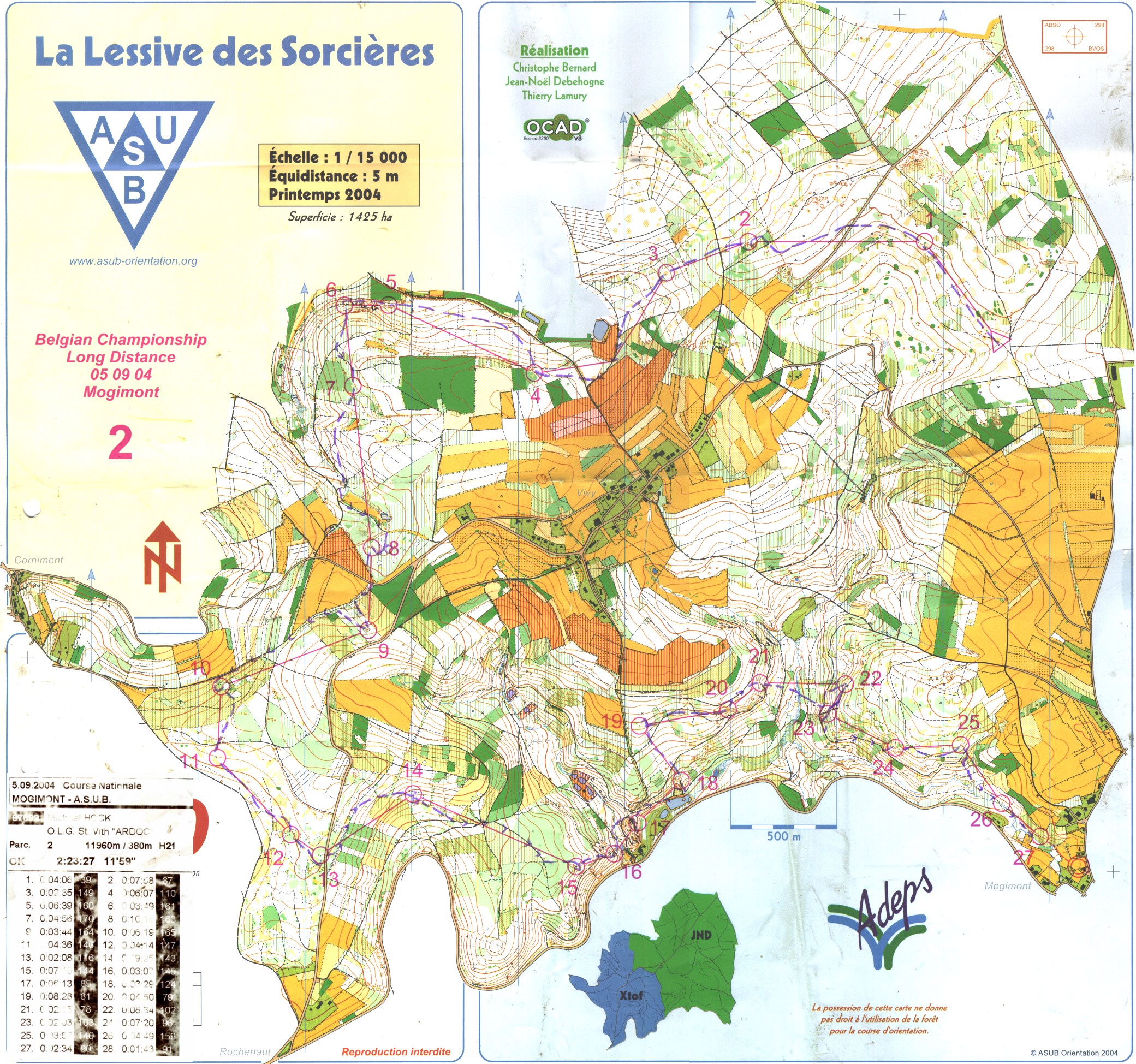 Championnat de Belgique Longue Distance (05.09.2004)