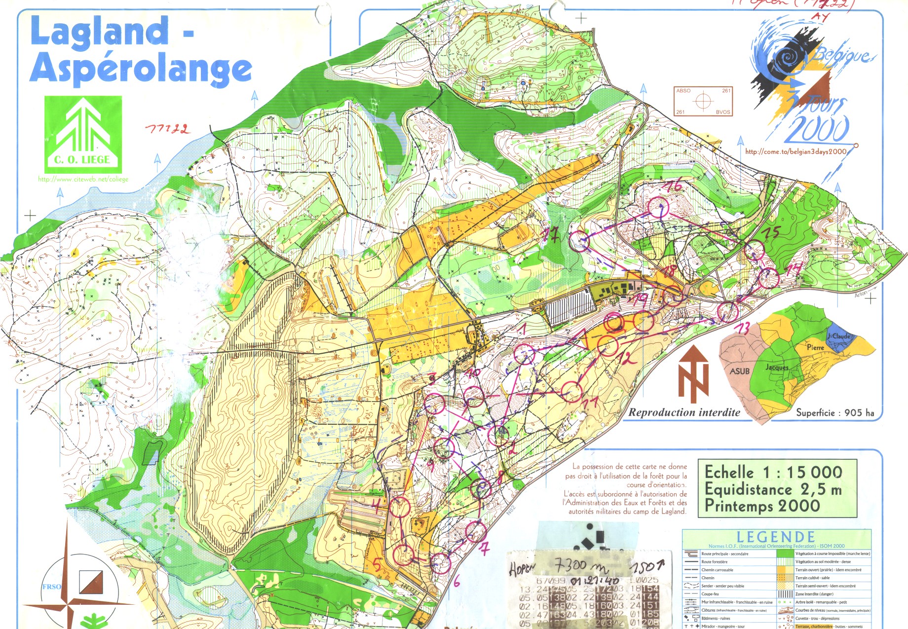 Championnat de Belgique de relais (09.09.2001)
