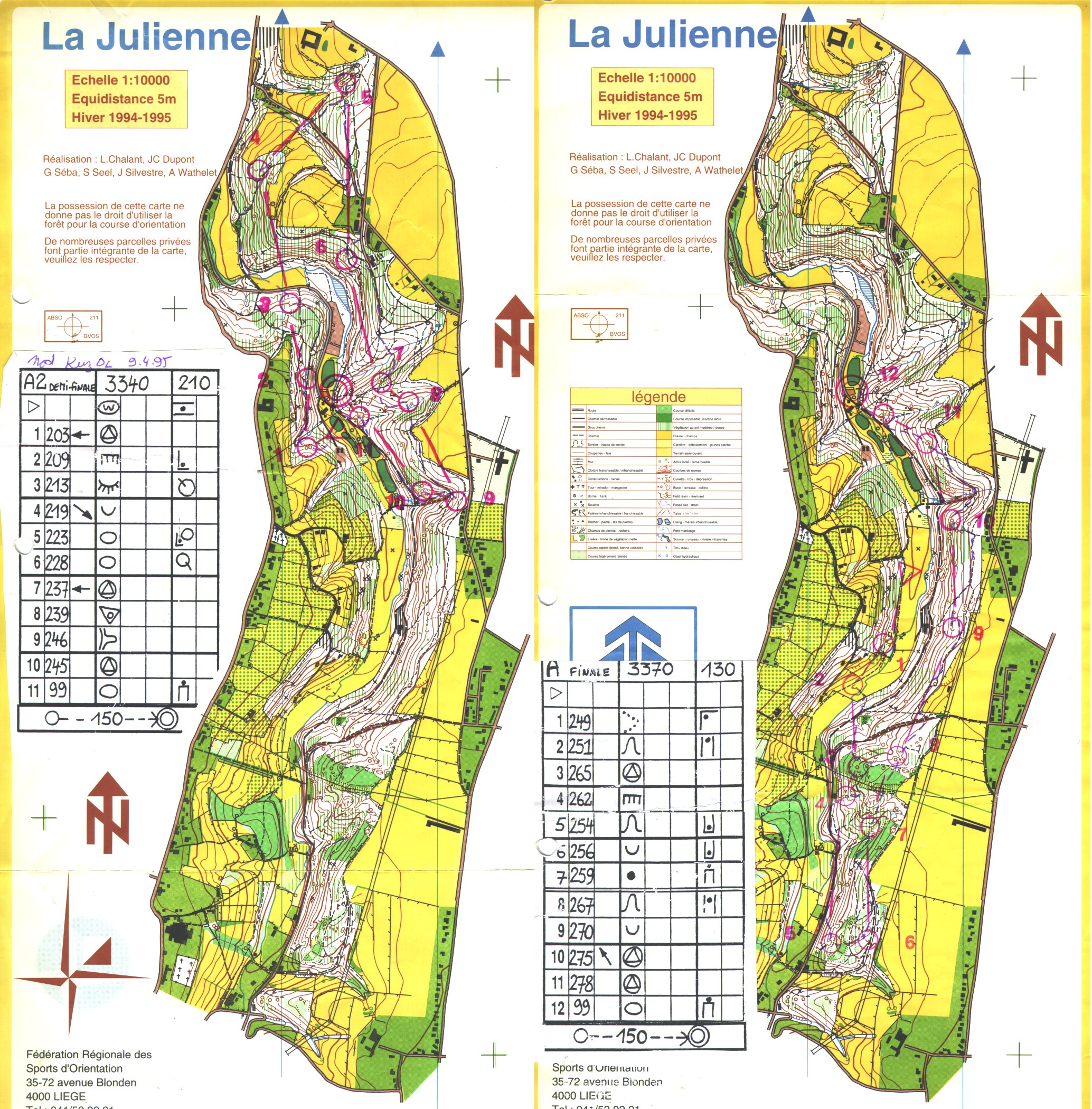 Nationale Courte Distance (09.04.1995)
