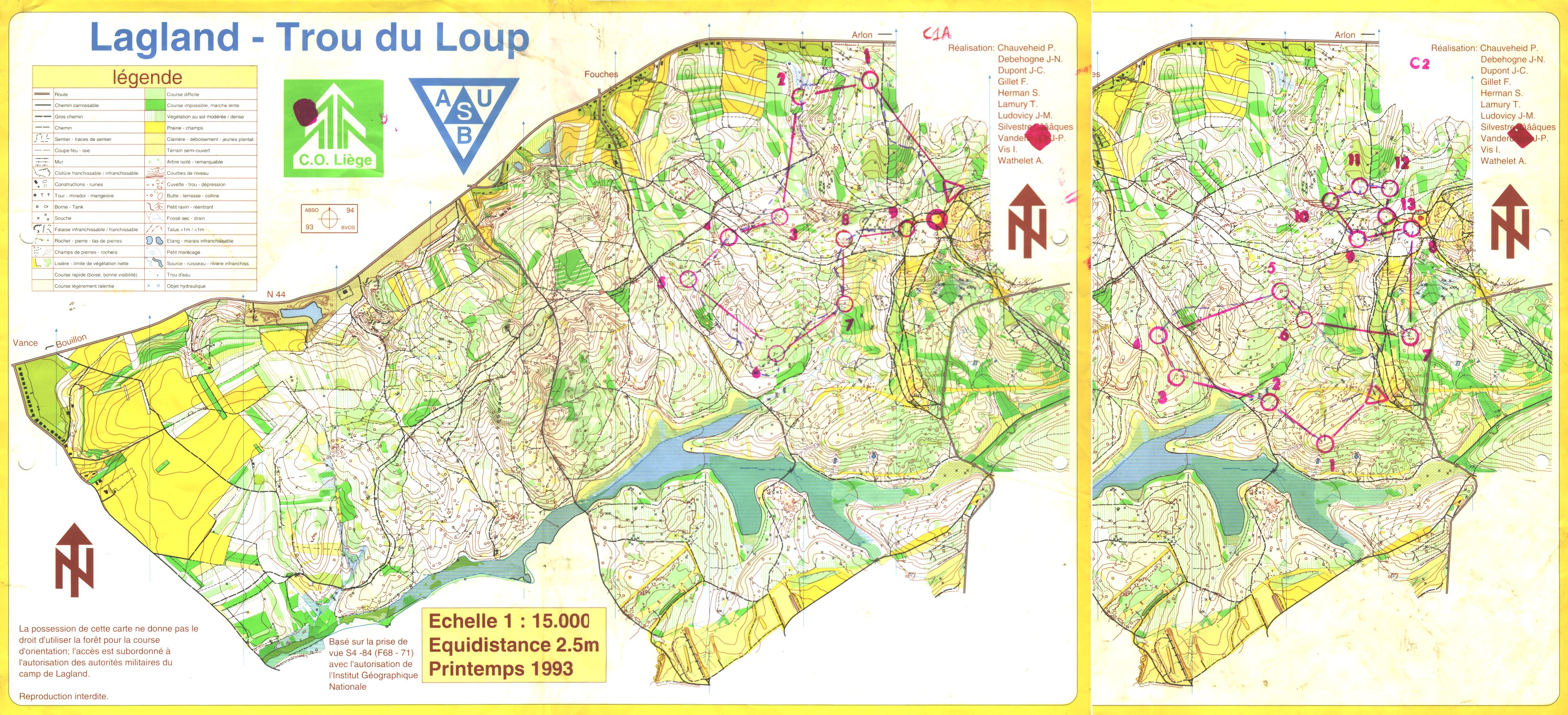 Championnat de Belgique Courte Distance (04.09.1993)