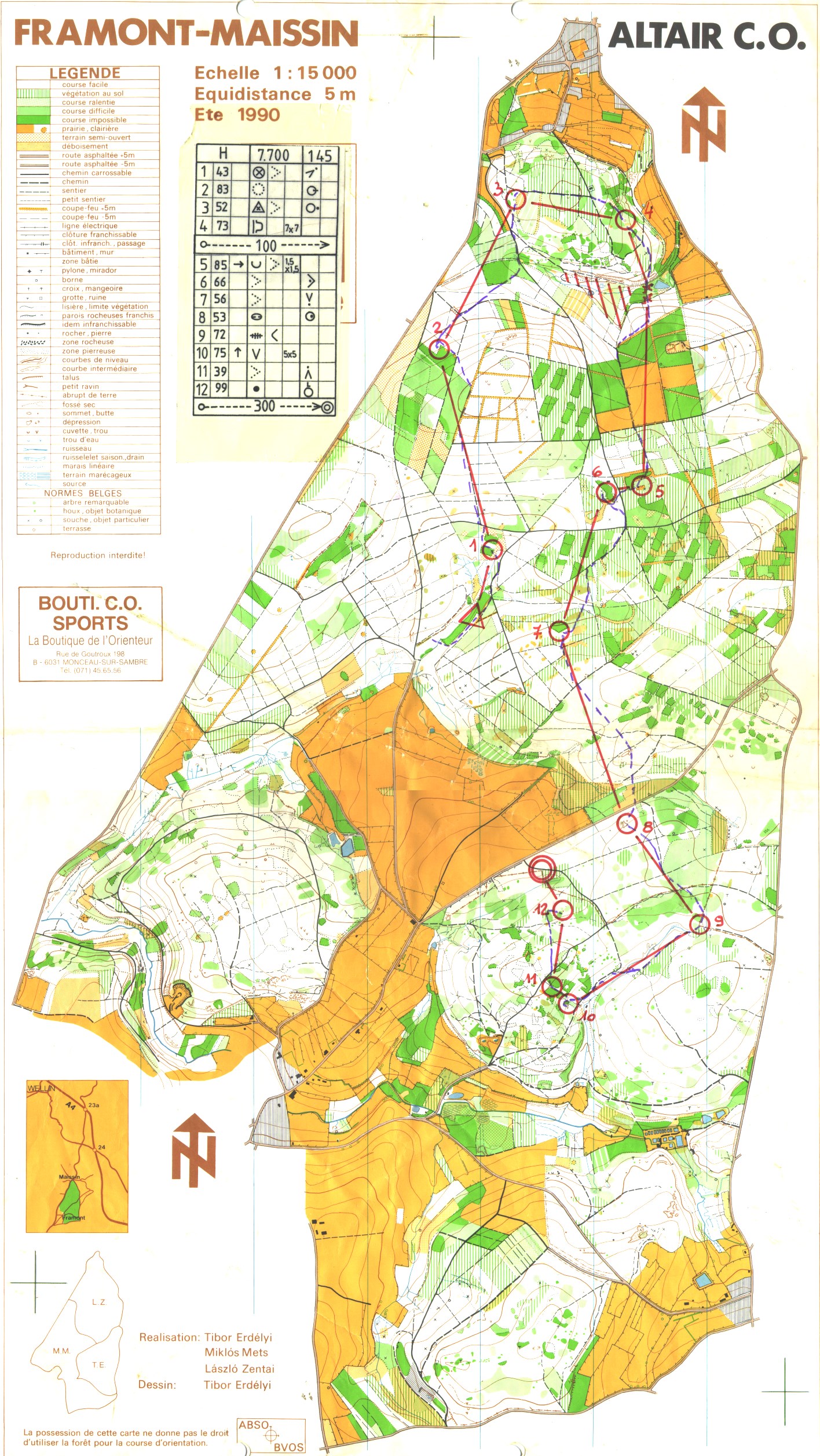 Championnat de Belgique Longue Distance (16.09.1990)
