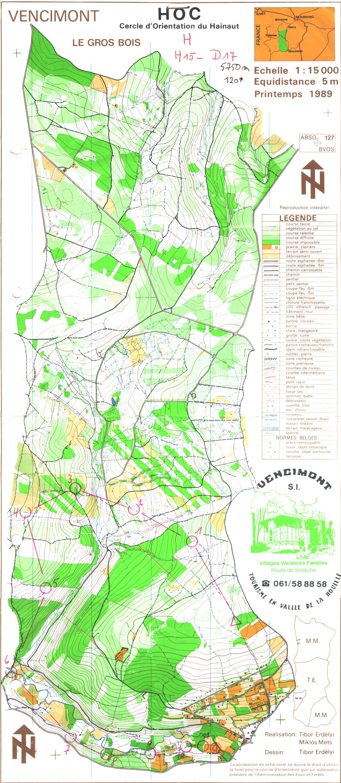 Championnat de Belgique Longue Distance (02.09.1989)