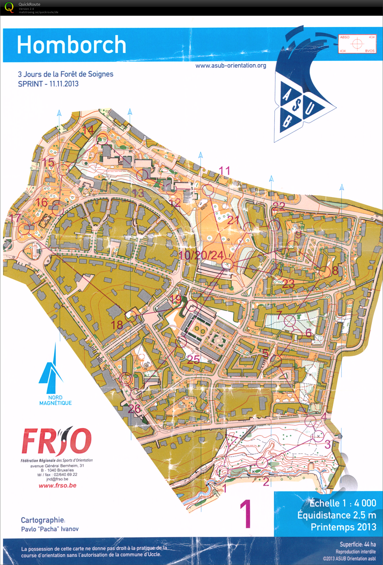 3 Jours de la Forêt de Soignes - Sprint (11.11.2013)
