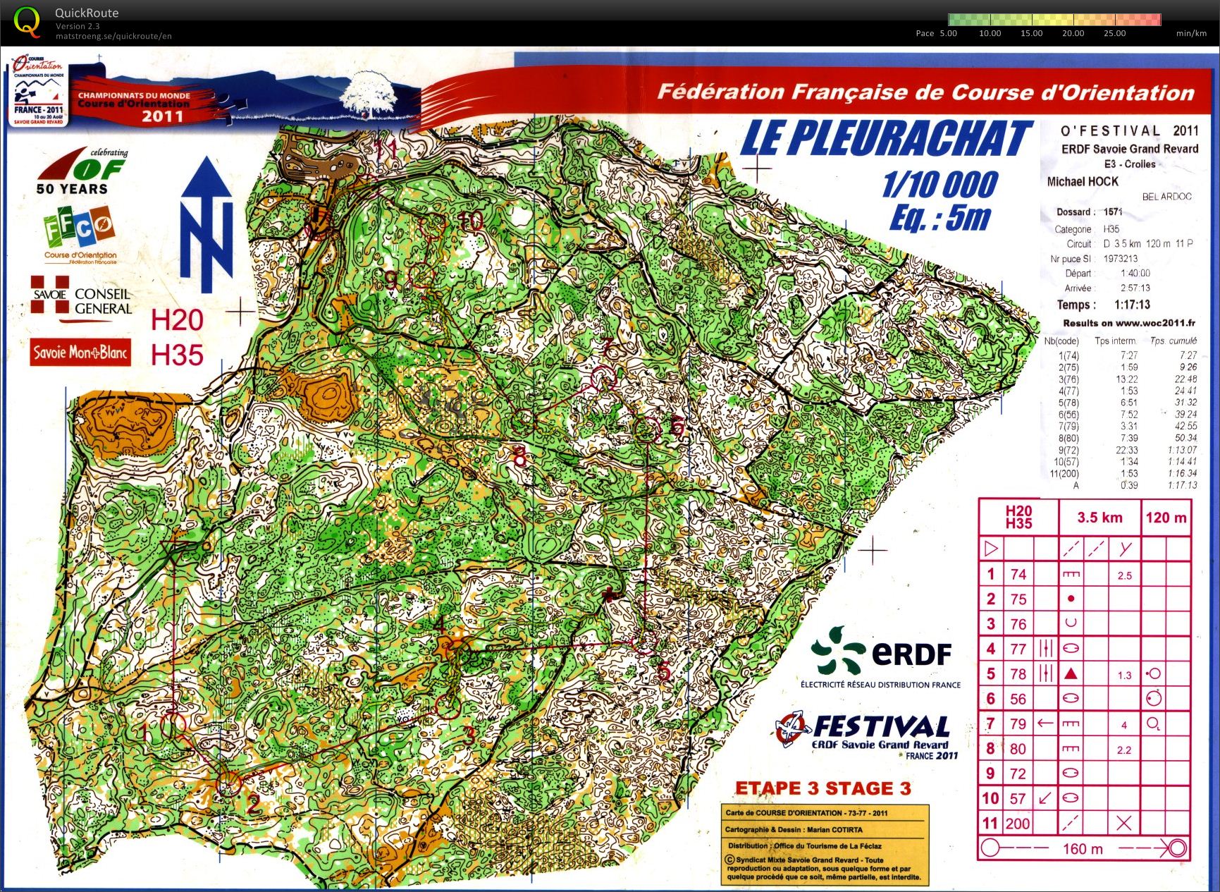 WOC 2011 OFestival Etape 3 (17.08.2011)